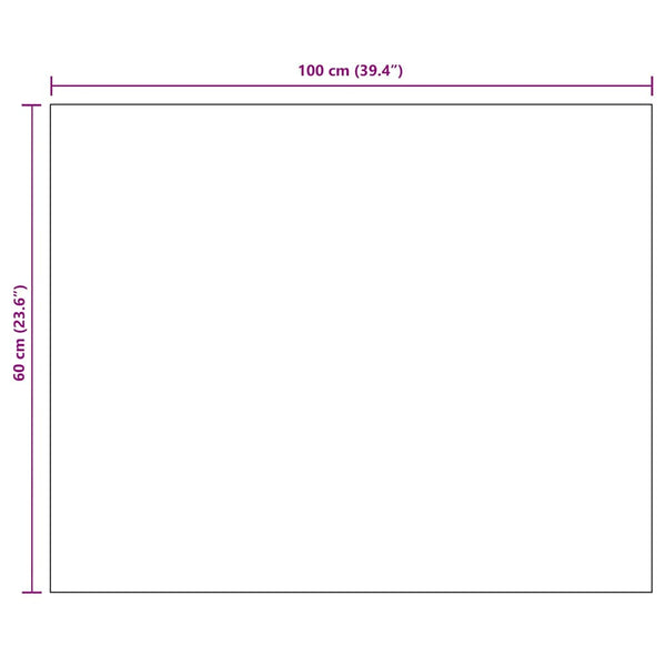 Rahmenloser Spiegel 100x60 cm Glas