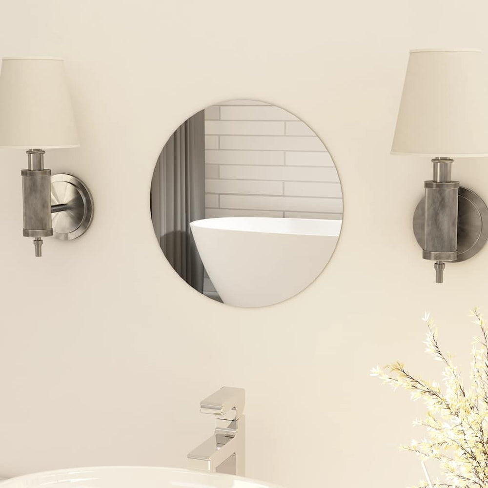 vidaXL Miroir sans cadre rond 30 cm Verre