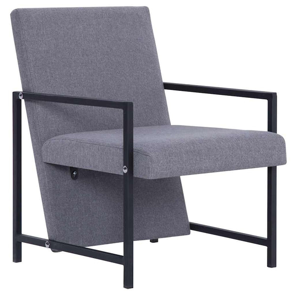 vidaXL Fauteuil d'appoint Gris clair Tissu
