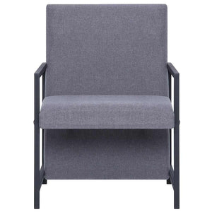 vidaXL Fauteuil d'appoint Gris clair Tissu