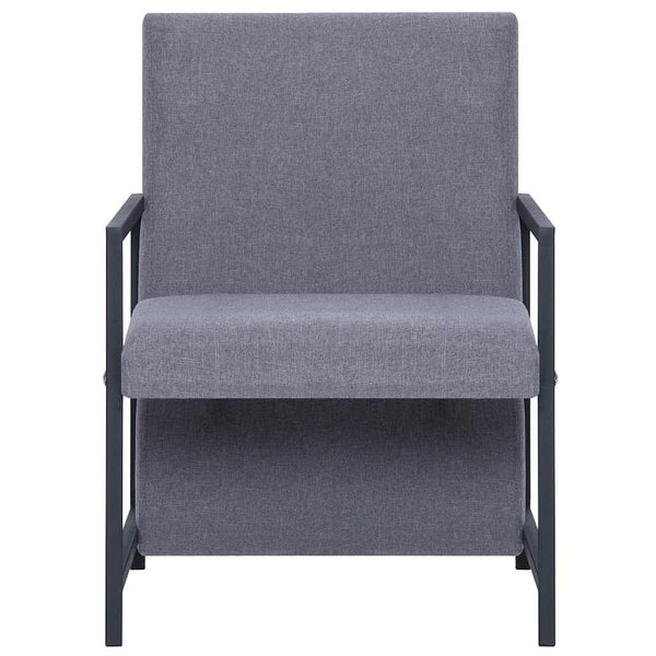 vidaXL Fauteuil d'appoint Gris clair Tissu