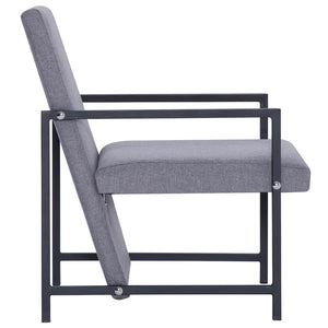 vidaXL Fauteuil d'appoint Gris clair Tissu