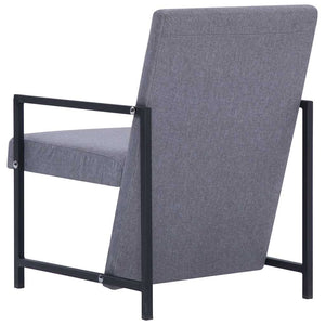 vidaXL Fauteuil d'appoint Gris clair Tissu