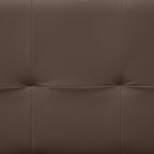 Schlafsofa mit 2 Kissen Kunstleder Ausziehbar Braun