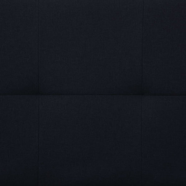 Schlafsofa mit zwei Kissen Schwarz Polyester
