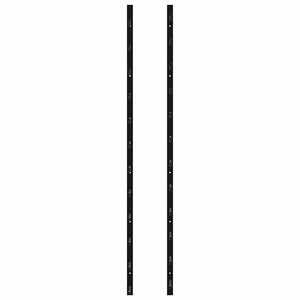 Wand-Weinregal für 12 Flaschen Schwarz Eisen