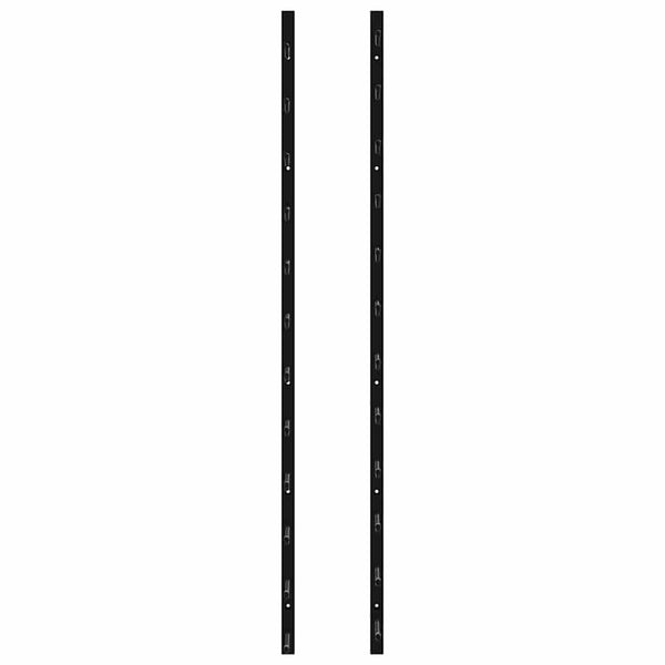 Wand-Weinregal für 12 Flaschen Schwarz Eisen