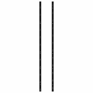 Wand-Weinregale für 12 Flaschen 2 Stk. Schwarz Eisen