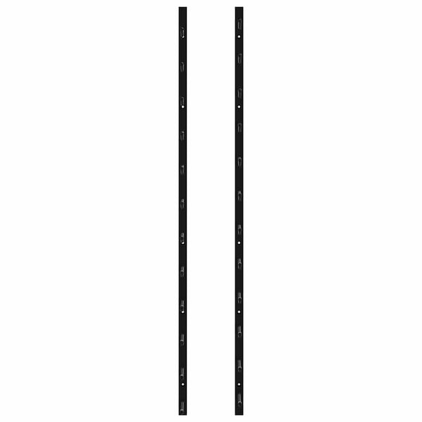 Wand-Weinregale für 12 Flaschen 2 Stk. Schwarz Eisen