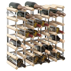 Weinregal für 42 Flaschen Massivholz Kiefer