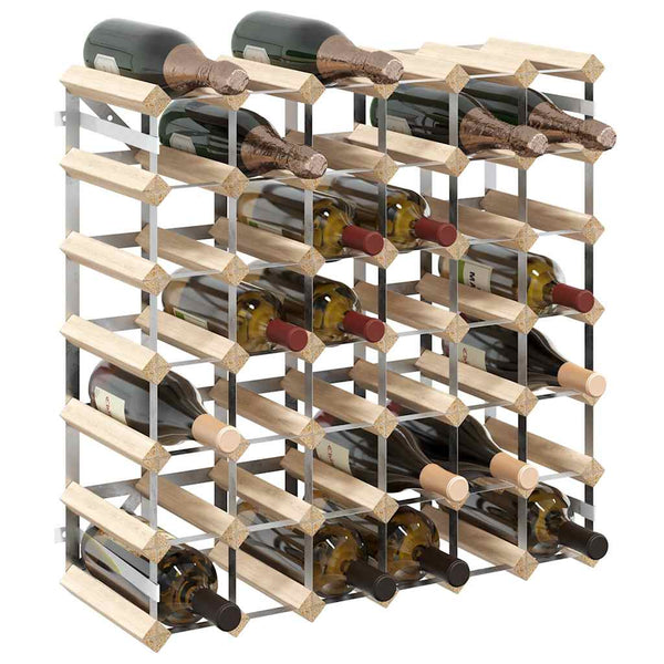 Weinregal für 42 Flaschen Massivholz Kiefer