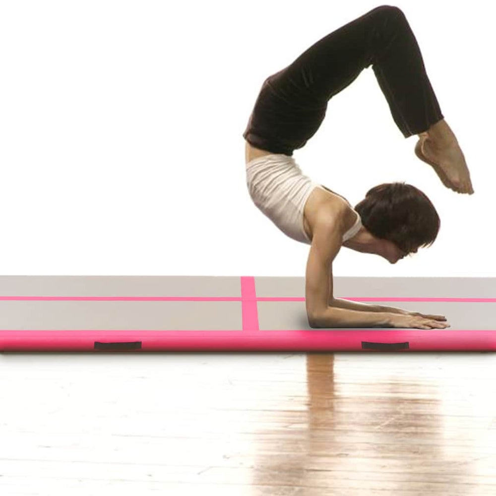 Aufblasbare Gymnastikmatte 400x100 cm - Rosa
