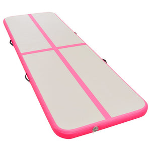 Aufblasbare Gymnastikmatte 400x100 cm - Rosa