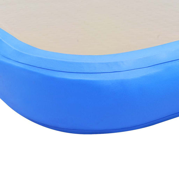 Aufblasbare Gymnastikmatte 400x100 cm Blau