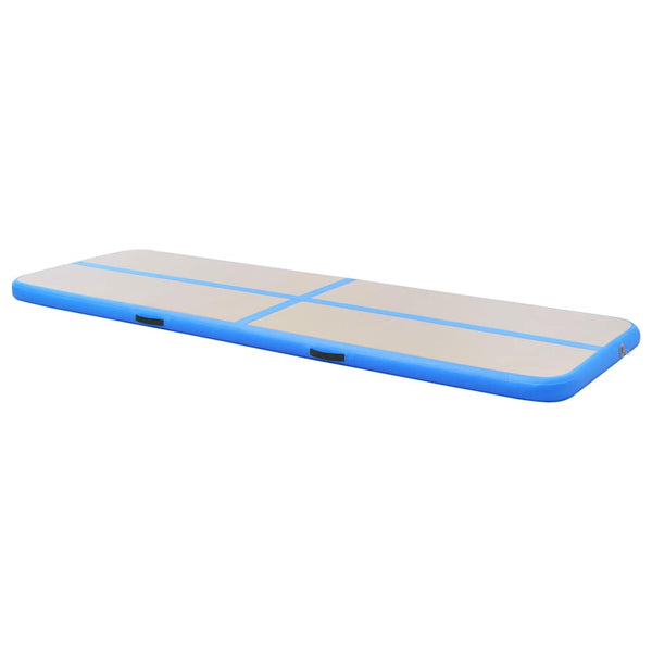 Aufblasbare Gymnastikmatte 400x100 cm Blau