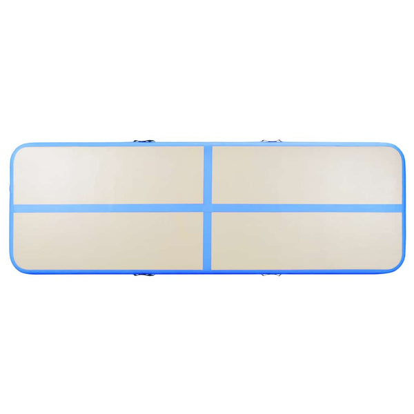 Aufblasbare Gymnastikmatte 400x100 cm Blau