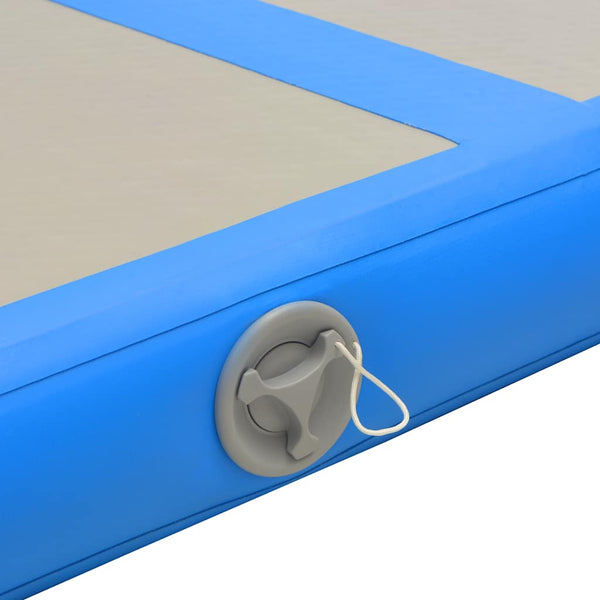 Aufblasbare Gymnastikmatte 400x100 cm Blau