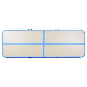 Aufblasbare Gymnastikmatte 500x100x10cm Blau