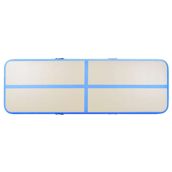 Aufblasbare Gymnastikmatte 500x100x10cm Blau