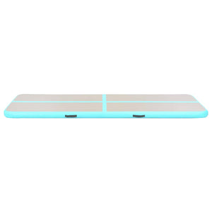 Aufblasbare Gymnastikmatte mit Pumpe 600x100x10 cm