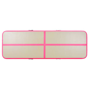 Aufblasbare Gymnastikmatte 800x100x10cm Rosa