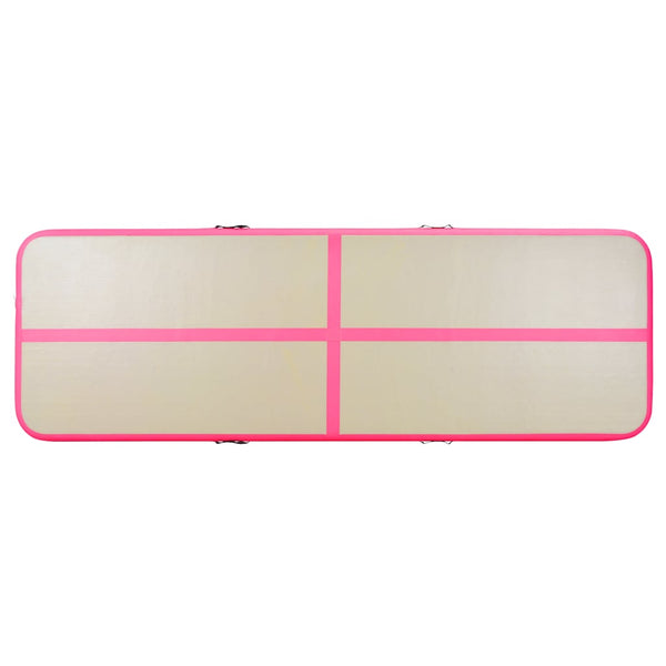 Aufblasbare Gymnastikmatte 800x100x10cm Rosa