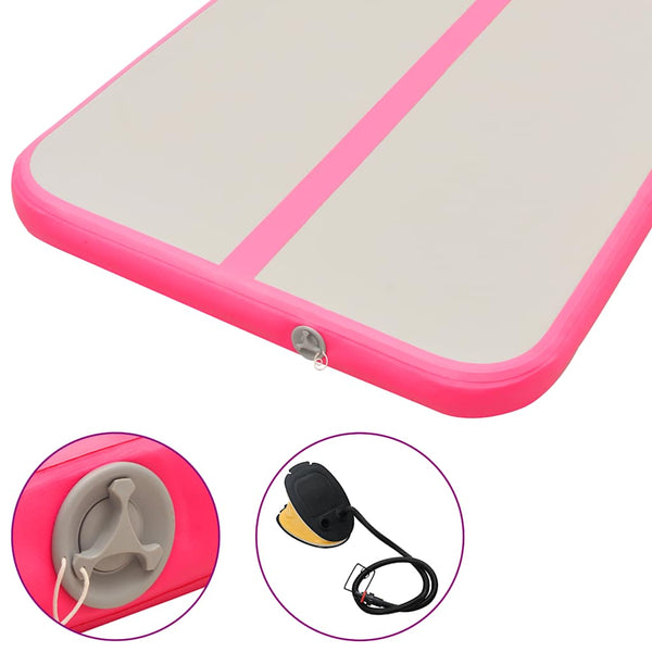 Aufblasbare Gymnastikmatte 800x100x10cm Rosa