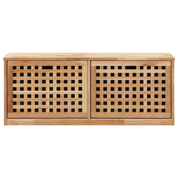 Schuhbank 94 x 20 x 38 cm Walnussholz Massiv