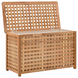 Wäschetruhe 77,5×37,5×46,5 cm Walnuss Massivholz