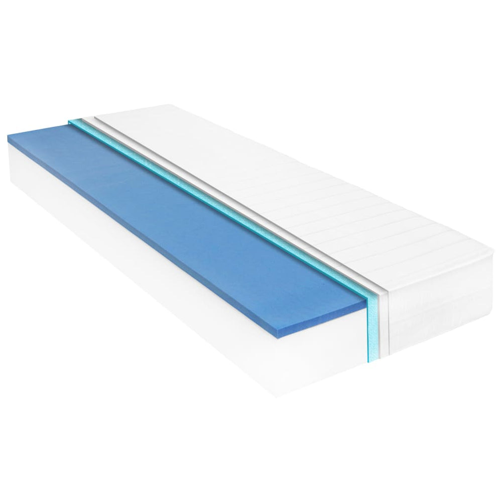 Matratze 100 x 200 cm Viskoelastischer Memory-Schaum 18 cm H2