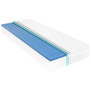 Matratze 100 x 200 cm Viskoelastischer Memory-Schaum 18 cm H2