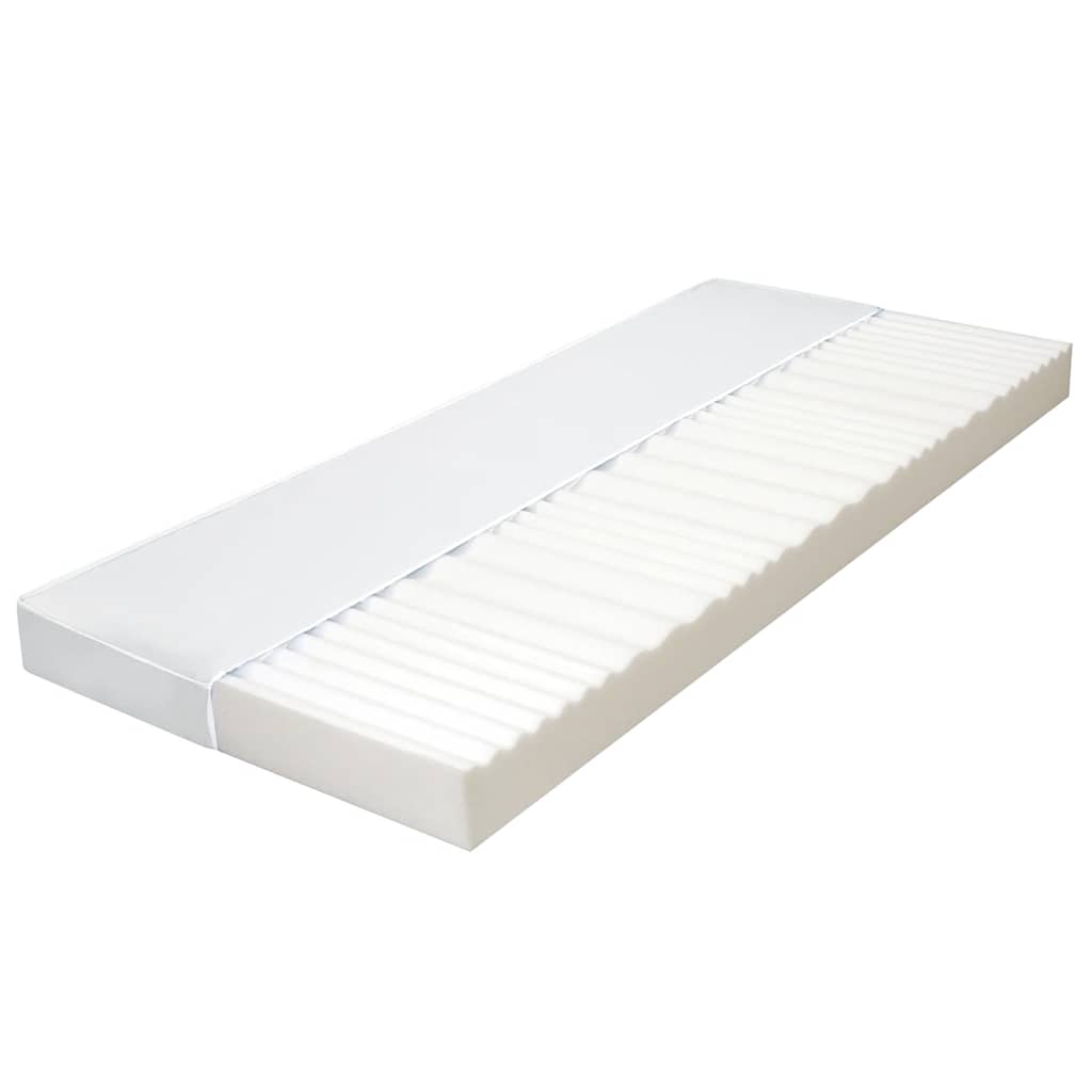 vidaXL Matelas 120 x 200 cm 7 zones mousse PU 10 cm H2 H3