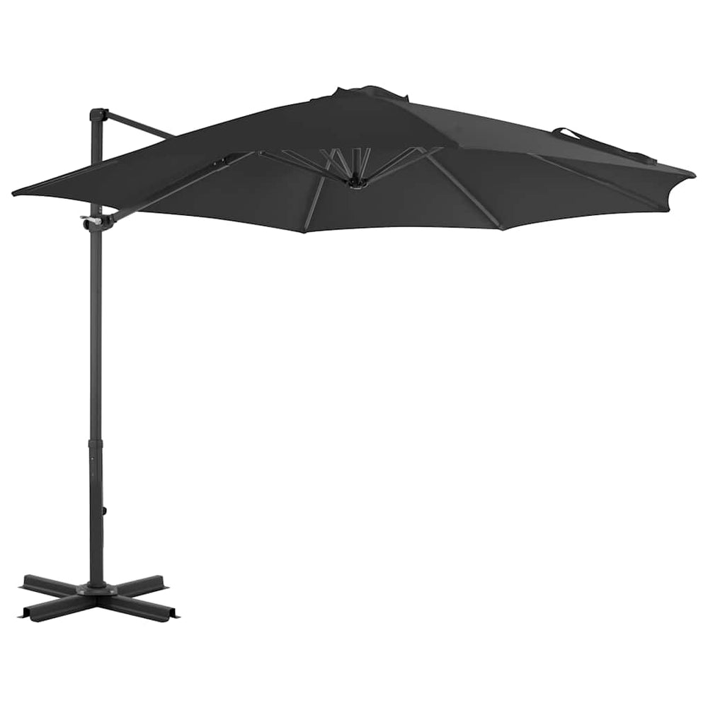 vidaXL Parasol with Portable Parasol Base Anthracite