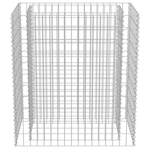 Gabionen-Hochbeet Verzinkter Stahl 90×50×100 cm