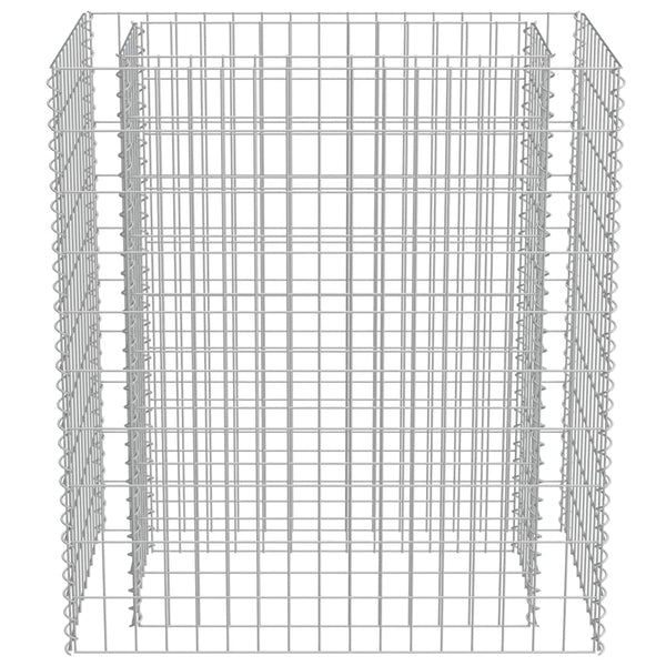 Gabionen-Hochbeet Verzinkter Stahl 90×50×100 cm