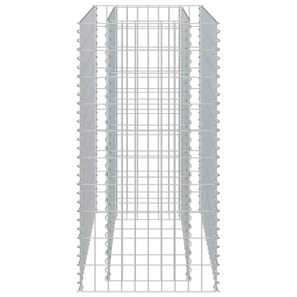 Gabionen-Hochbeet Verzinkter Stahl 90×50×100 cm