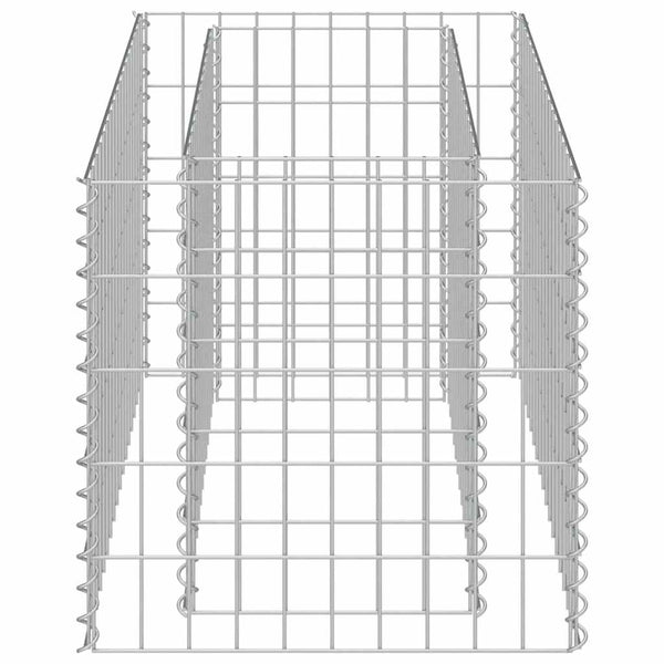 Gabionen-Hochbeet Verzinkter Stahl 90×50×50 cm