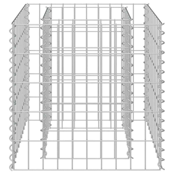 Gabionen-Hochbeet Verzinkter Stahl 50×50×50 cm