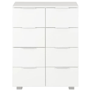 Sideboard Hochglanz-Weiß 60x35x80 cm Holzwerkstoff