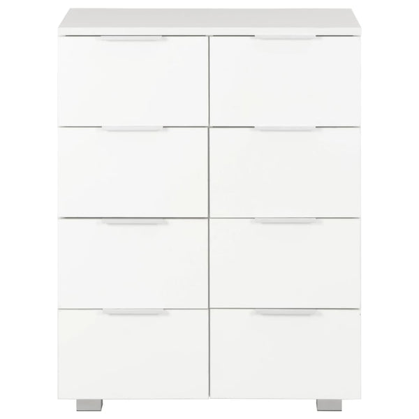 Sideboard Hochglanz-Weiß 60x35x80 cm Holzwerkstoff