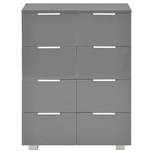 Sideboard Hochglanz-Grau 60x35x80 cm Holzwerkstoff