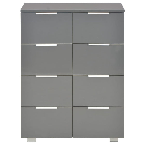 Sideboard Hochglanz-Grau 60x35x80 cm Holzwerkstoff
