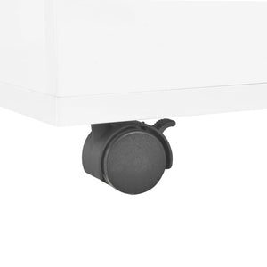vidaXL Table basse Blanc brillant 60x60x35 cm Aggloméré