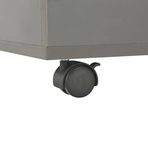 Couchtisch Hochglanz-Grau 60×60×35 cm Spanplatte