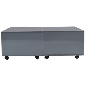 Couchtisch Hochglanz-Grau 100x100x35 cm