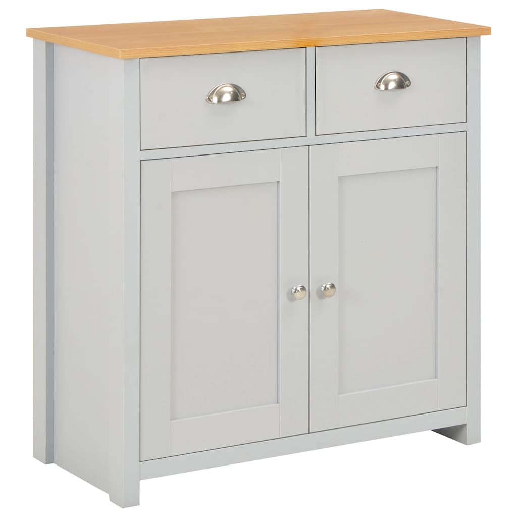 vidaXL Sideboard gris vidaXL Sideboard gris 79 x 35 x 81 cm