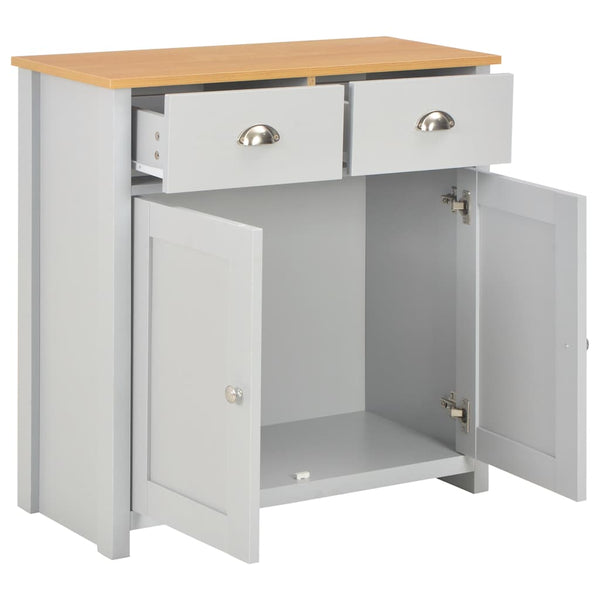 vidaXL Sideboard gris vidaXL Sideboard gris 79 x 35 x 81 cm