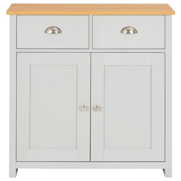 vidaXL Sideboard gris vidaXL Sideboard gris 79 x 35 x 81 cm