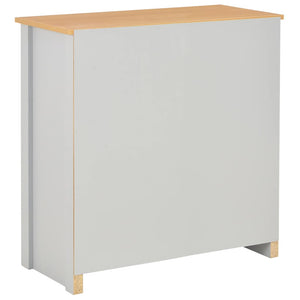 vidaXL Sideboard gris vidaXL Sideboard gris 79 x 35 x 81 cm