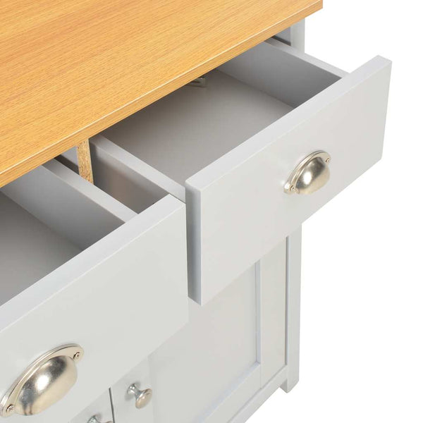 vidaXL Sideboard gris vidaXL Sideboard gris 79 x 35 x 81 cm